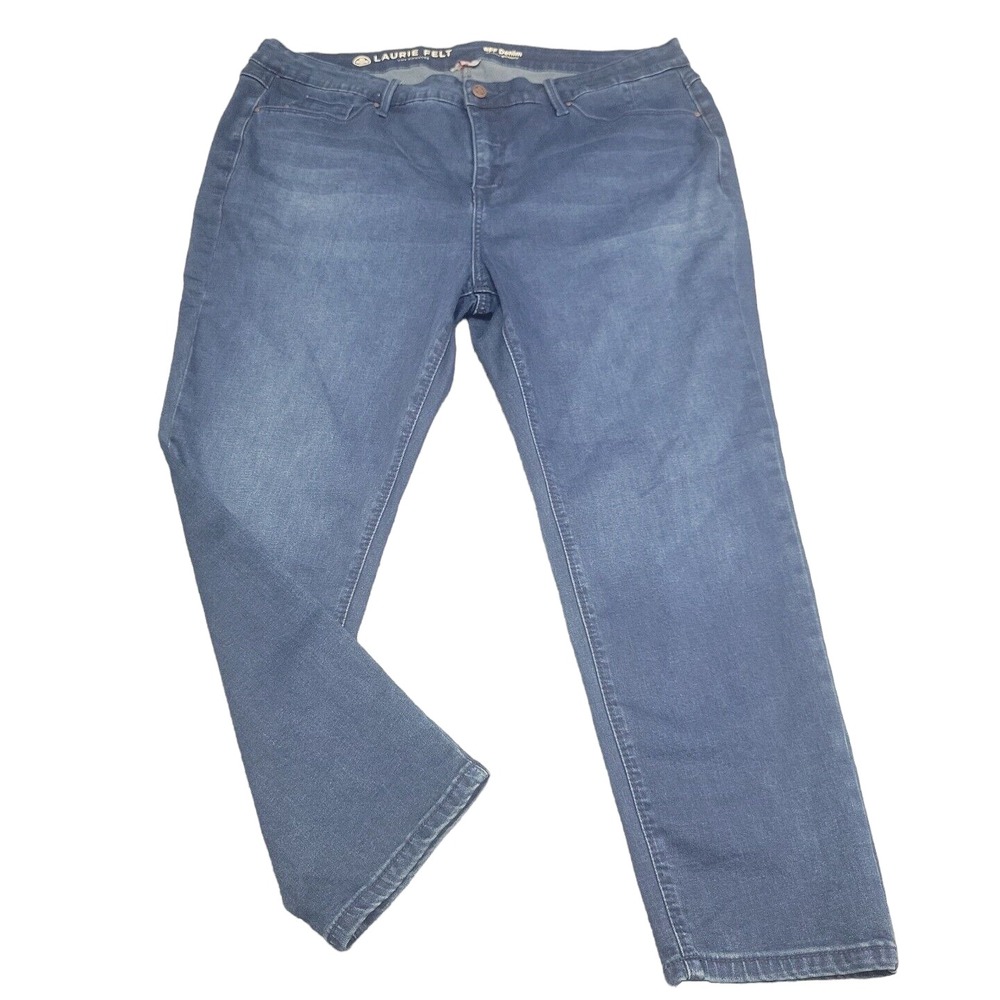 Laurie Felt Womens Denim Ankle Skinny Jeans Petite 22WP Plus Blue BFF Denim
